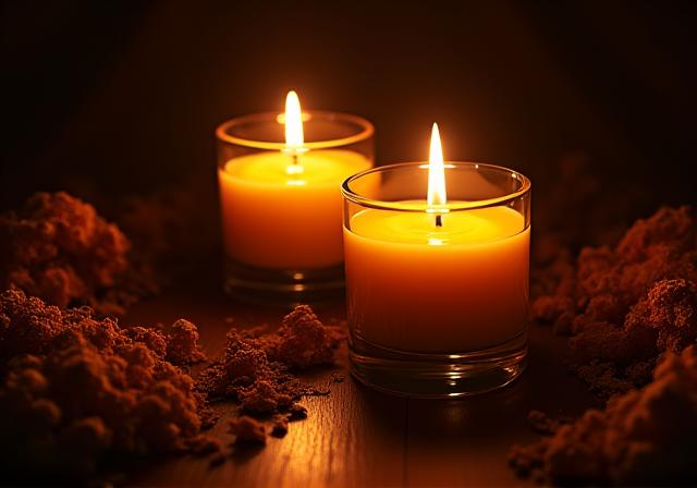 Velas de Lujo con Oud y Azafrán